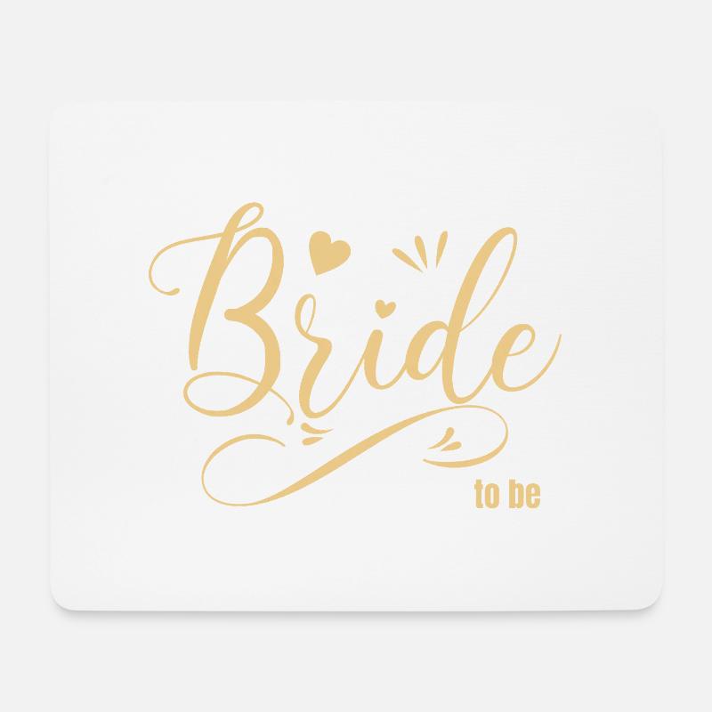 Bride to be gold - Mouse Pad (horizontal) - white