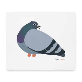 Taube Tauben - Mousepad (Querformat) - Weiß - Vorne