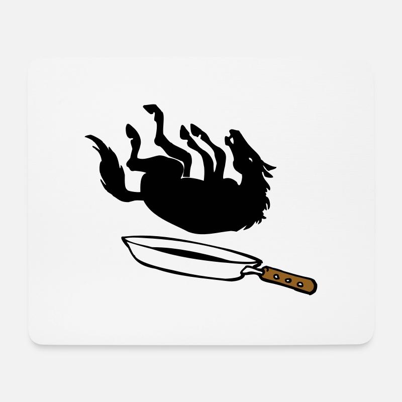Horse in the pan - Mouse Pad (horizontal) - white