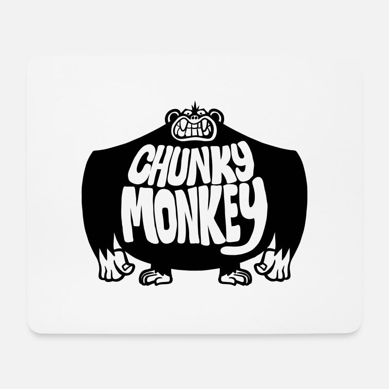 Chunky Monkey - Mouse Pad (horizontal) - white