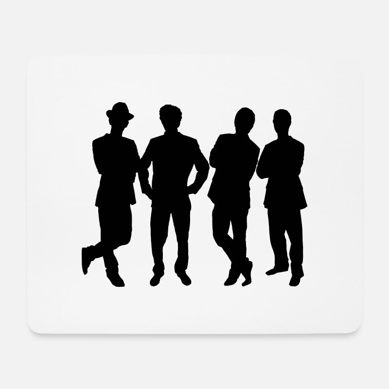 Boy group - Mousepad (Querformat) - Weiß