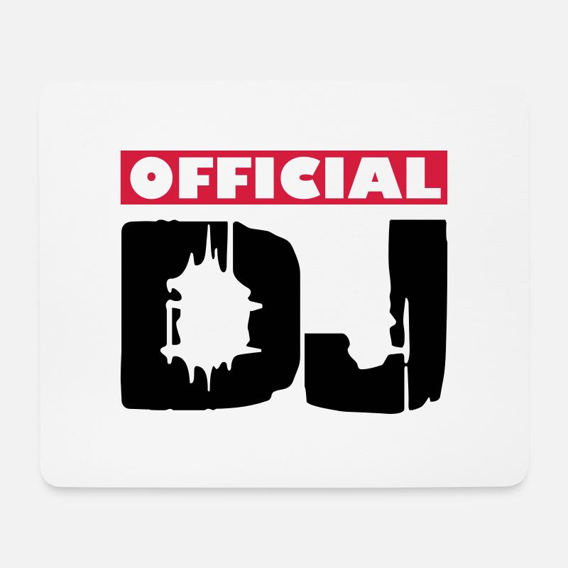 dj - Mousepad (Querformat) - Weiß