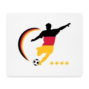 Fußballspieler Germany - Mousepad (Querformat) - Weiß - Vorne