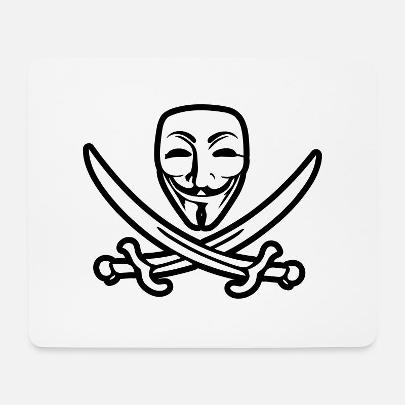 ANONYMOUS - Mousepad (Querformat) - Weiß