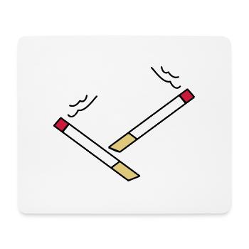 zigarette5 - Mousepad (Querformat) - Weiß - Vorne