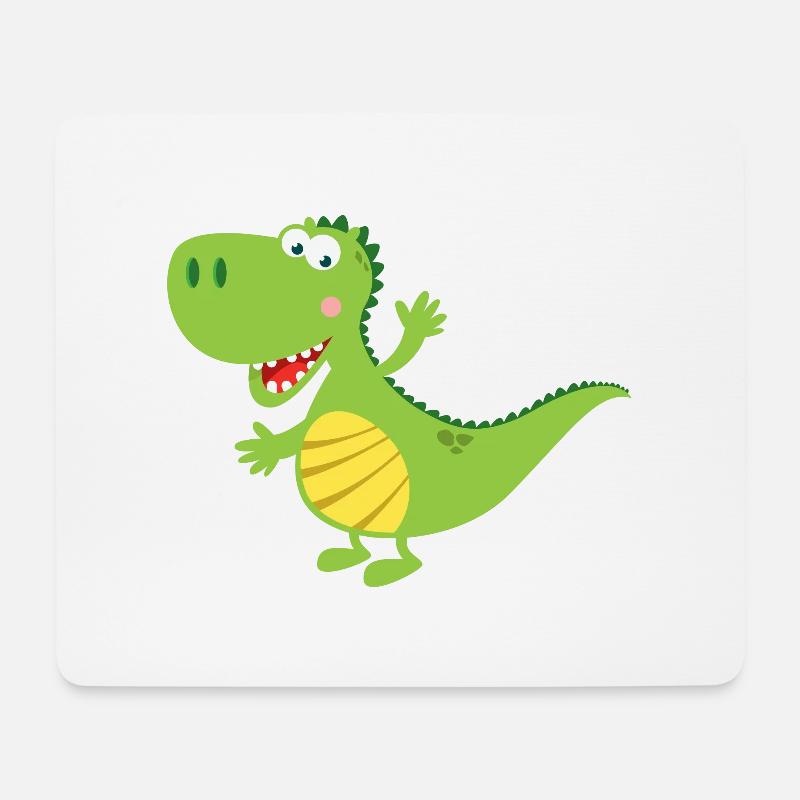 drache - Mousepad (Querformat) - Weiß