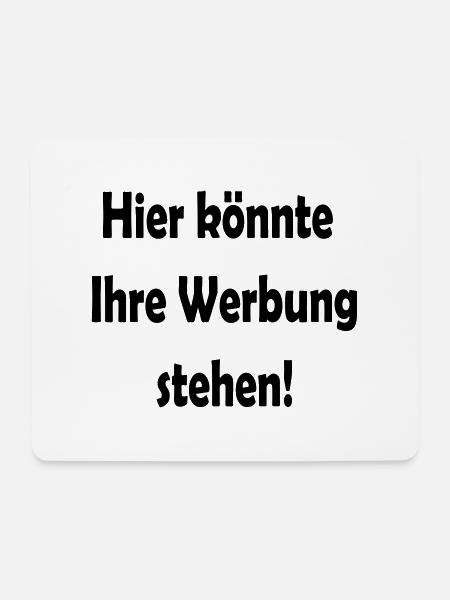 Werbung - Mousepad (Querformat) - Weiß