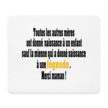 naissance d'une légende - Tapis de souris (format paysage) - blanc - Devant