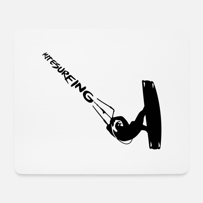 Kitesurfing Unhooked - Mousepad (Querformat) - Weiß