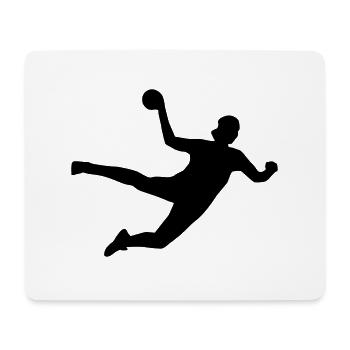 Handball, Handballerin - Mousepad (Querformat) - Weiß - Vorne
