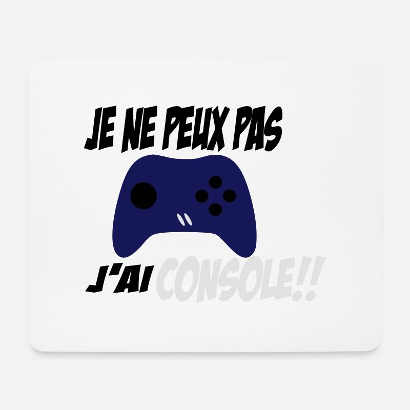 j'ai console - Tapis de souris (format paysage) - blanc