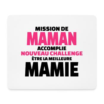 nouveau challenge être la meilleure mamie - Tapis de souris (format paysage) - blanc - Devant