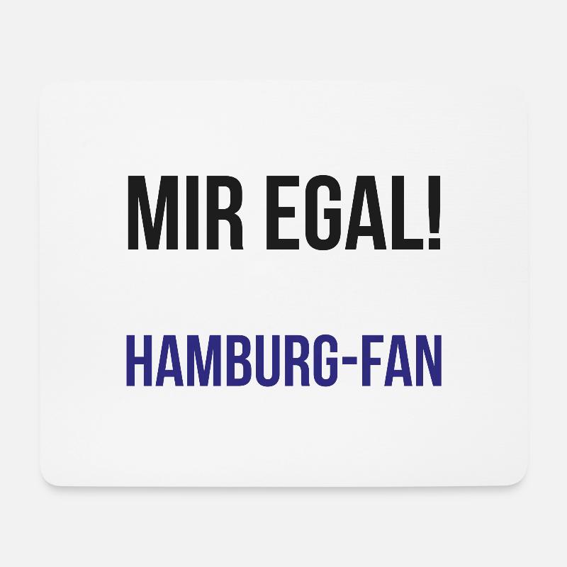 Ich bleibe Hamburg-Fan - Mousepad (Querformat) - Weiß