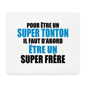 pour être un super tonton - Tapis de souris (format paysage) - blanc - Devant