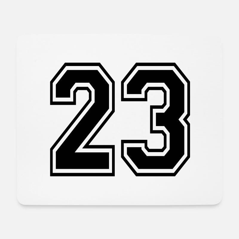 23 - Mousepad (Querformat) - Weiß