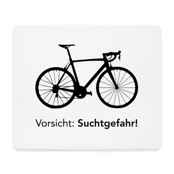 Rennrad Motiv als Geschenk für Fahrradfahrer - Mousepad (Querformat) - Weiß - Vorne