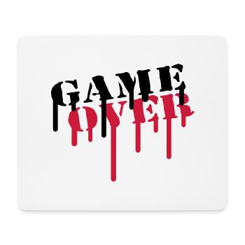 game_over - Mousepad (Querformat) - Weiß - Vorne