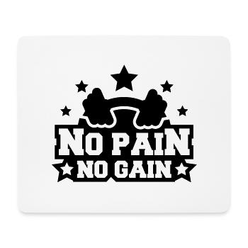 design_pain_gain_c1 - Tapis de souris (format paysage) - blanc - Devant