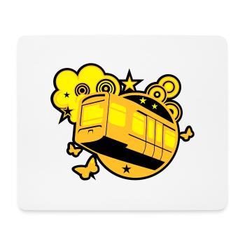 Wuppertal T Shirt Design Schwebebahn - Mousepad (Querformat) - Weiß - Vorne