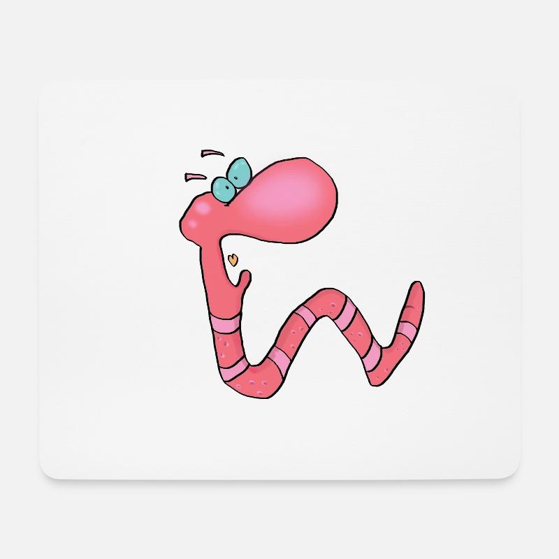 Wermut, Regenwurm - Mousepad (Querformat) - Weiß