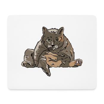 The Tubbiest Cat - Mouse Pad (horizontal) - white - Front
