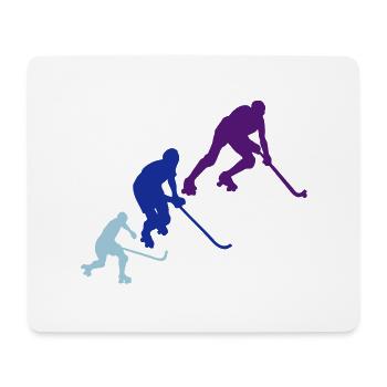 hockey rink player6 Silhouette Animation - Mouse Pad (horizontal) - white - Front