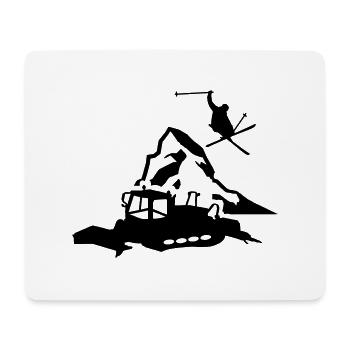 Cervin en Suisse - Tapis de souris (format paysage) - blanc - Devant