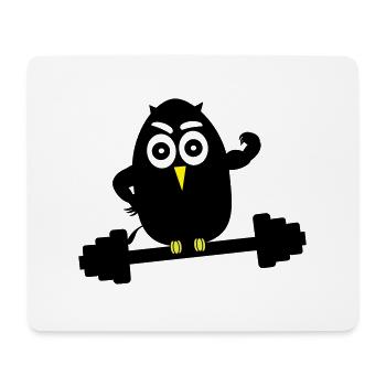 body_building_1 - Mousepad (Querformat) - Weiß - Vorne