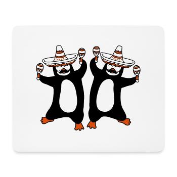 team paar 2 freunde mexiko mexikaner sombrero hut - Mousepad (Querformat) - Weiß - Vorne