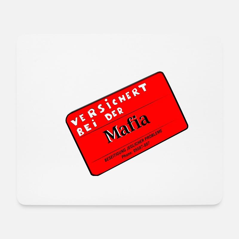 Mafia versichertenkarte - Mousepad (Querformat) - Weiß