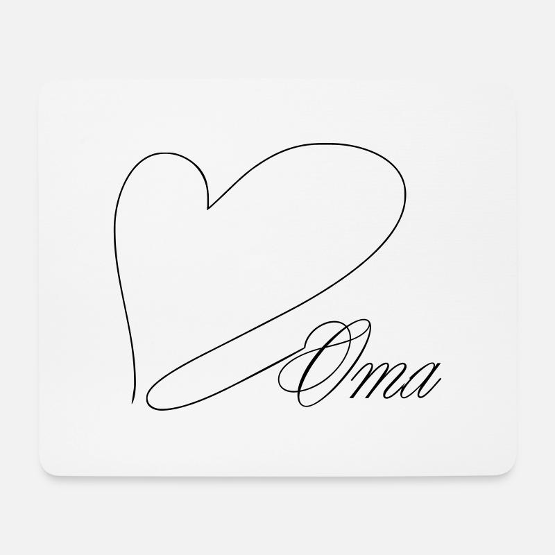 Oma - Mousepad (Querformat) - Weiß