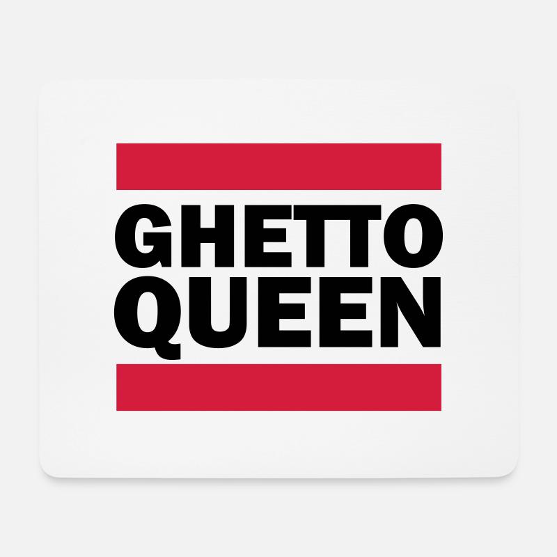 Ghetto Queen - Mouse Pad (horizontal) - white