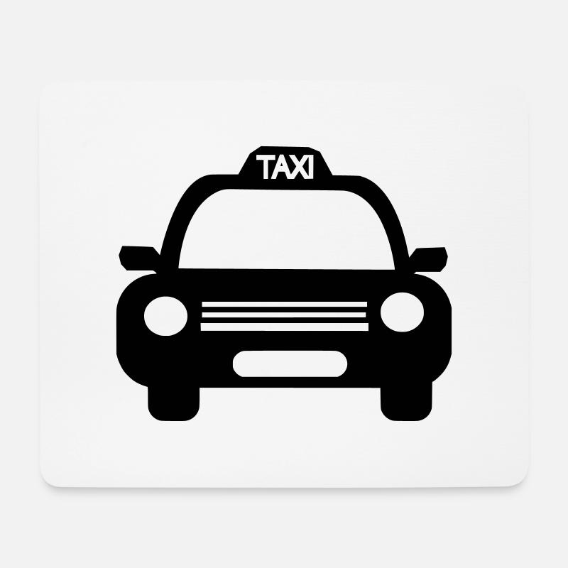 Taxi - Mousepad (Querformat) - Weiß