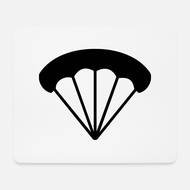 Fallschirm - Mousepad (Querformat) - Weiß