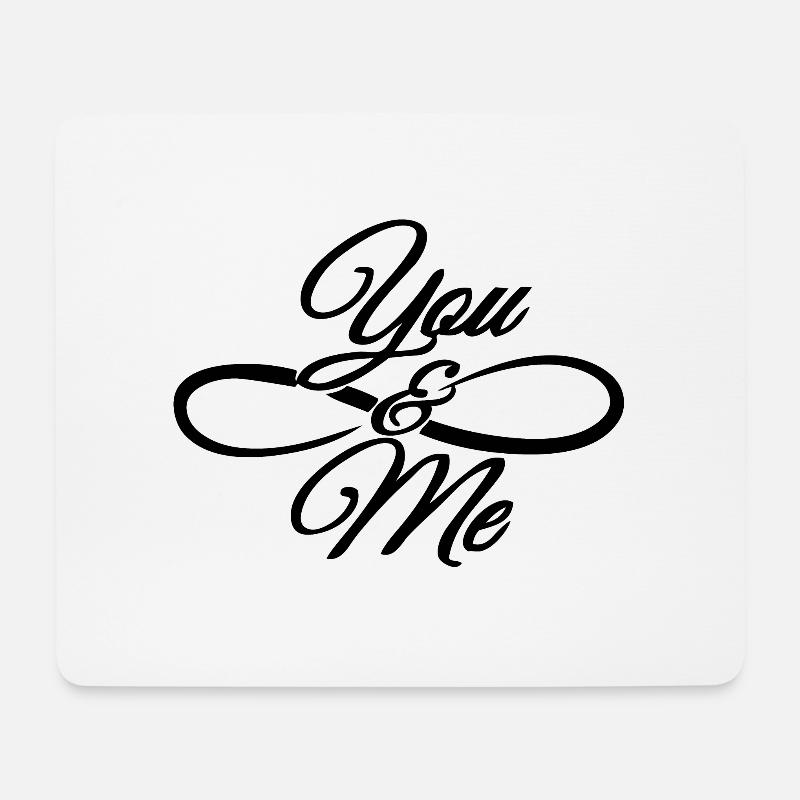 Liebe - Mousepad (Querformat) - Weiß