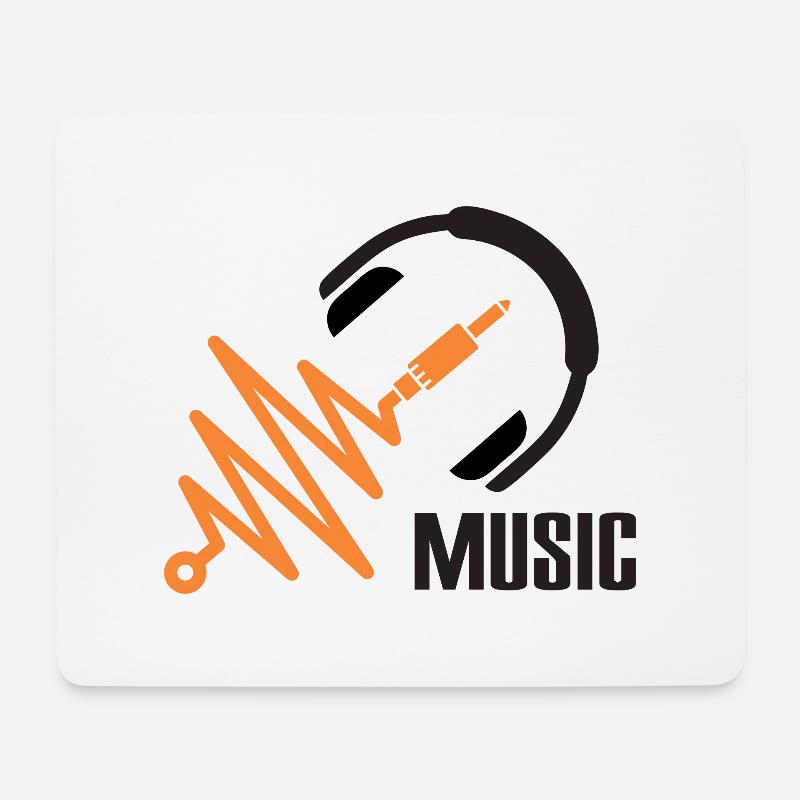 Musique - Tapis de souris (format paysage) - blanc