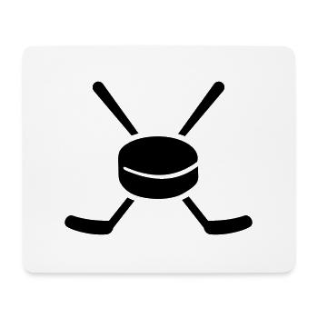 Eishockey - Mousepad (Querformat) - Weiß - Vorne