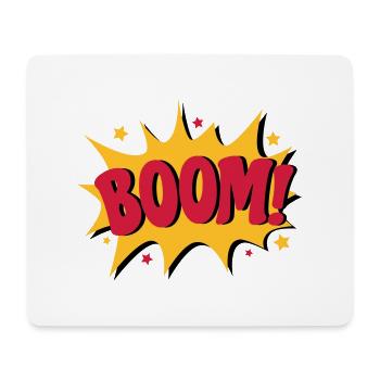 Boom - Mousepad (Querformat) - Weiß - Vorne