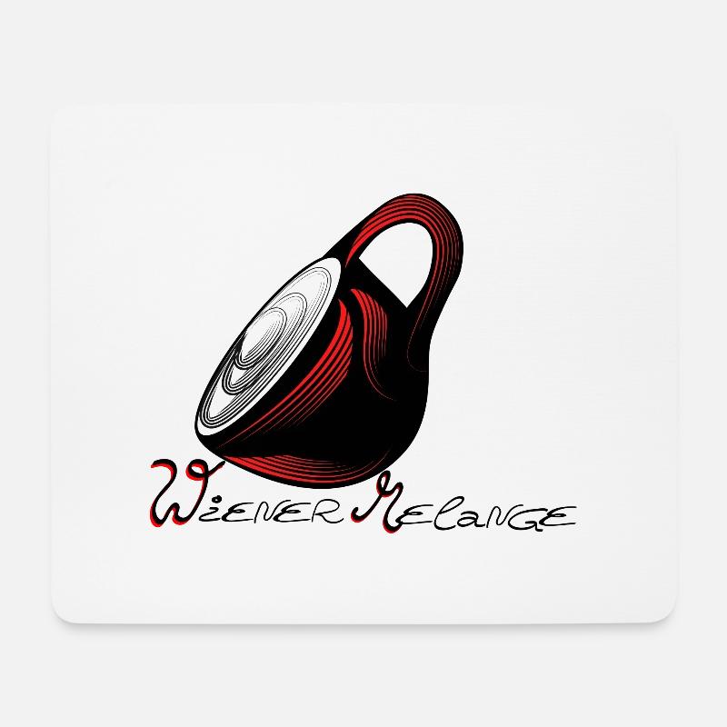 wiener melange - Mousepad (Querformat) - Weiß
