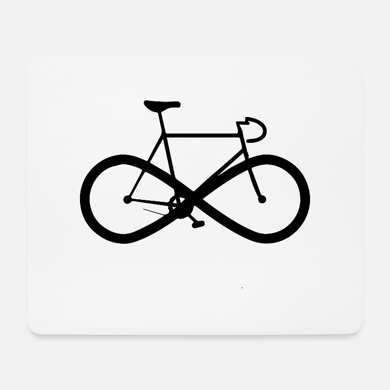 Bike Fahrrad - Mousepad (Querformat) - Weiß