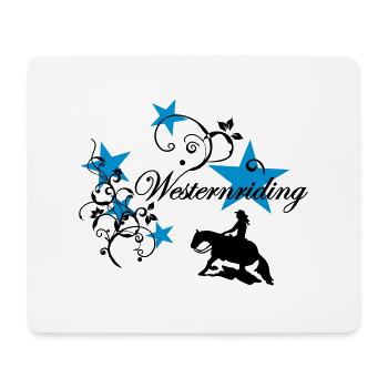Westernriding Slider Tribal Sterne - Mousepad (Querformat) - Weiß - Vorne