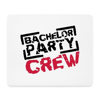 Bachelor Party Crew Stempel Design - Tapis de souris (format paysage) - blanc - Devant