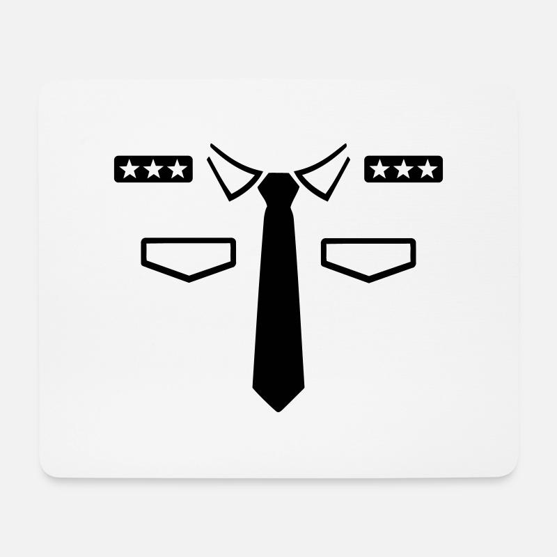 Polizei - Mousepad (Querformat) - Weiß