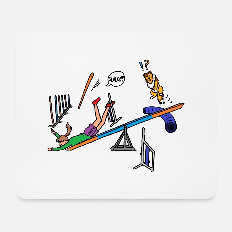 Geschicklichkeit - Mousepad (Querformat) - Weiß