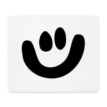 Smiley - Tapis de souris (format paysage) - blanc - Devant