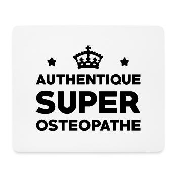 Ostéopathe / Ostéopathie / Masseur / Kiné / Ostéo - Tapis de souris (format paysage) - blanc - Devant