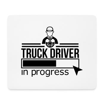 trucker - Mousepad (Querformat) - Weiß - Vorne