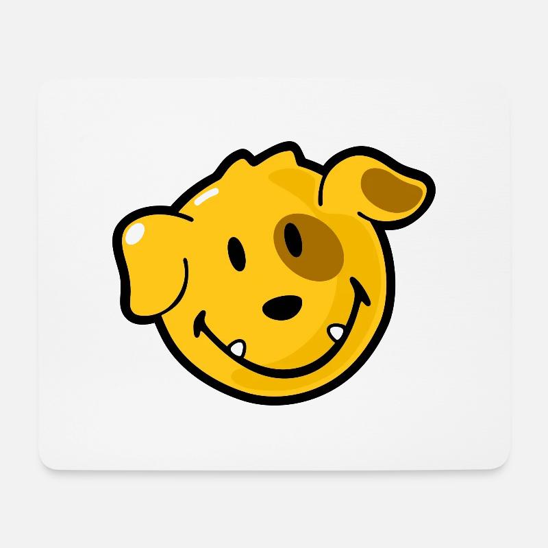 Smiley Dog - Mouse Pad (horizontal) - white
