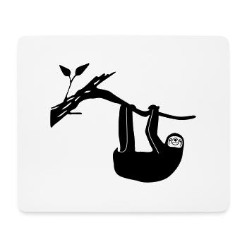 sloth - Mousepad (Querformat) - Weiß - Vorne