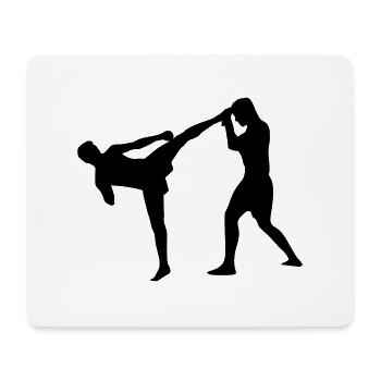 Kickboxing, Martial Arts - Mouse Pad (horizontal) - white - Front